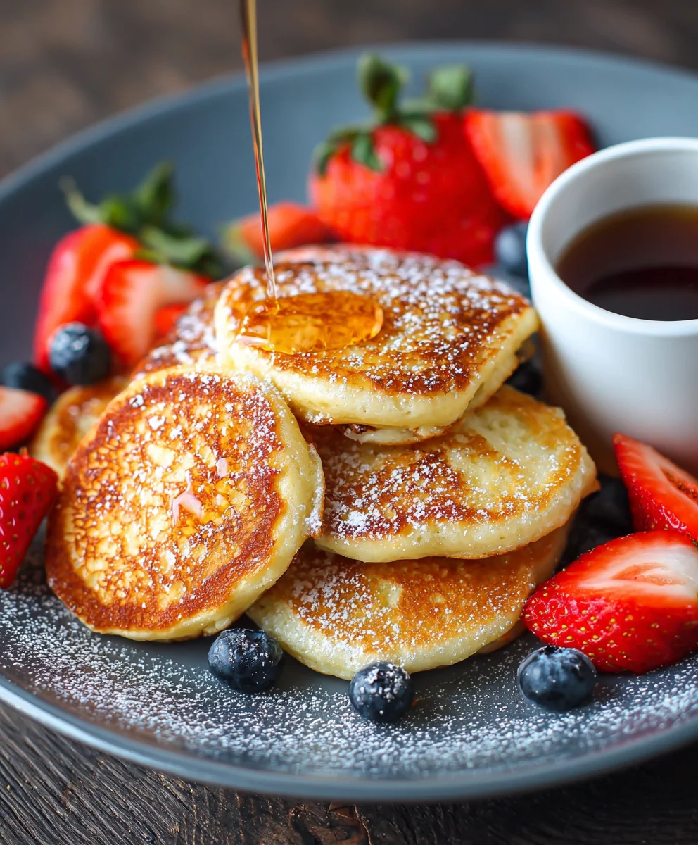Fluffy Cottage Cheese Pancakes - Easy Recipe