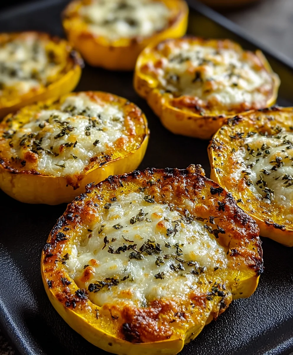 Cheesy Baked Squash Rounds Recipe-Easy Side Dish