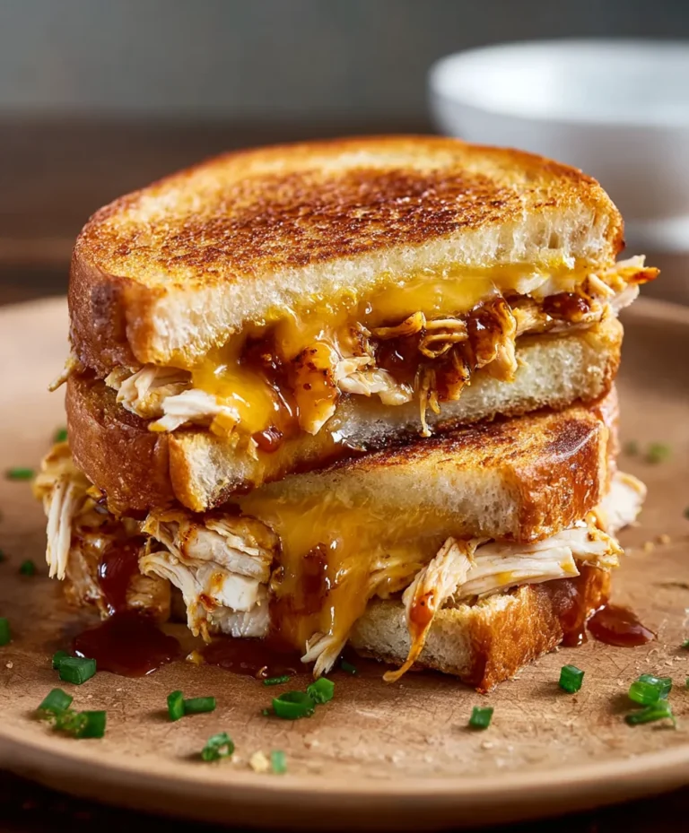 Smoky BBQ Chicken Grilled Cheese Perfection