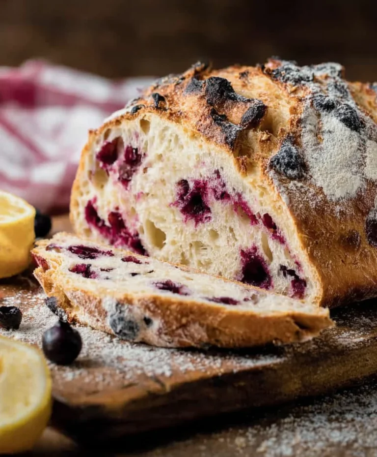 Blueberry Lemon Sourdough Bread-Tangy Sweet Flavor