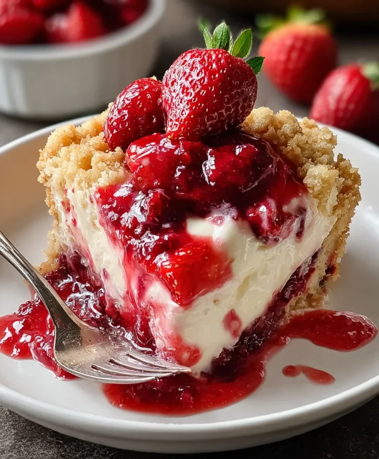 Strawberry Cheesecake Dump Cake Easy Dessert