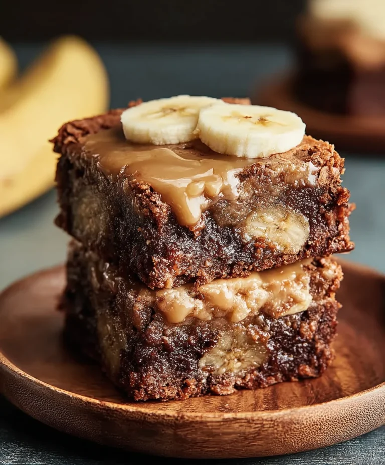 Homemade Banana Bread Brownies Deliciously Easy Recipe