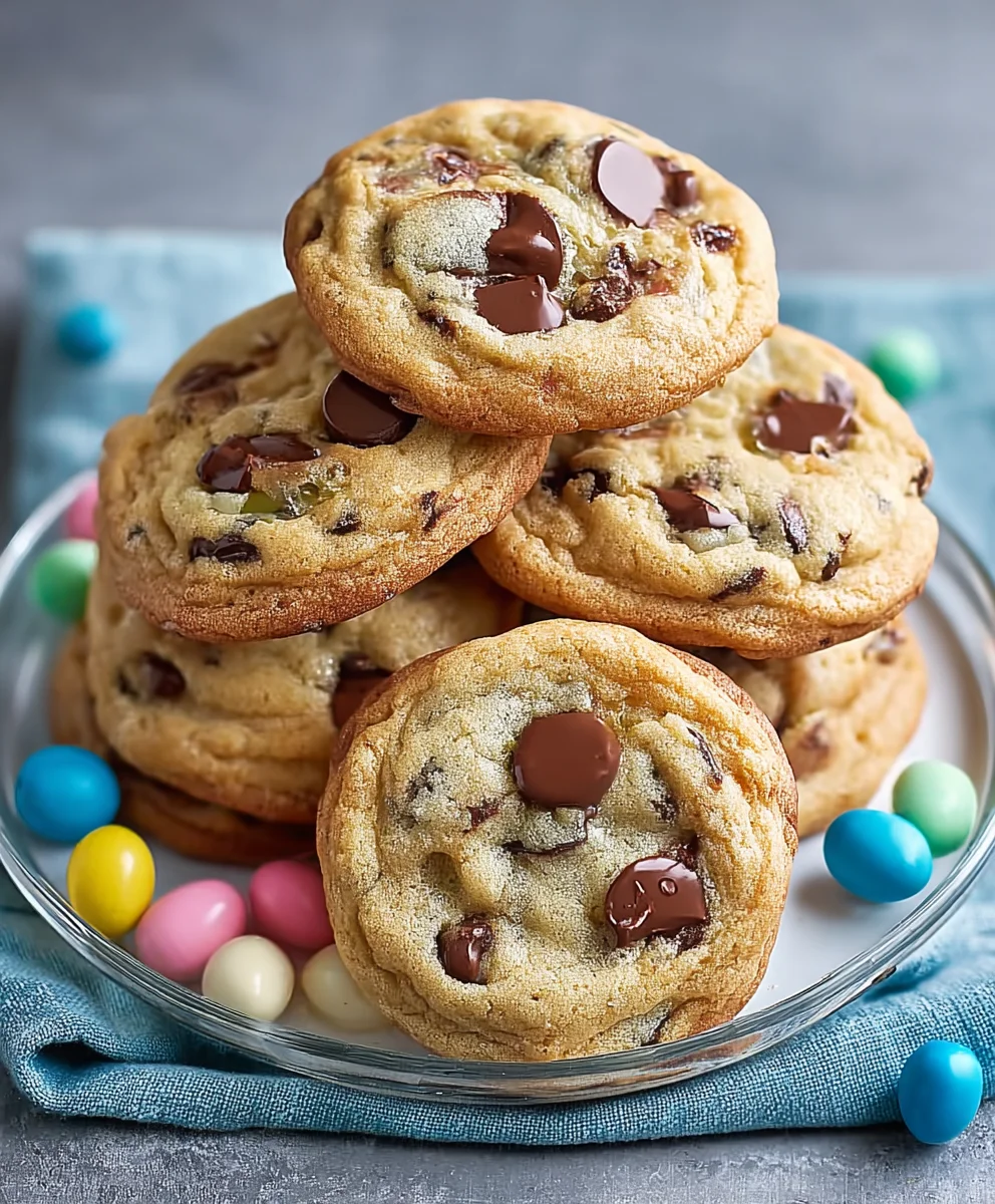 Easter Chocolate Chip Cookies - Best Chewy Recipe