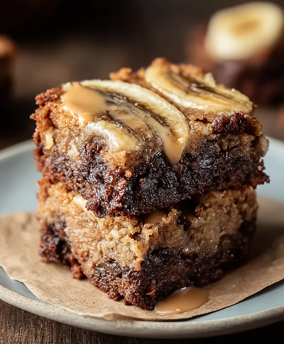 Homemade Banana Bread Brownies Deliciously Easy Recipe