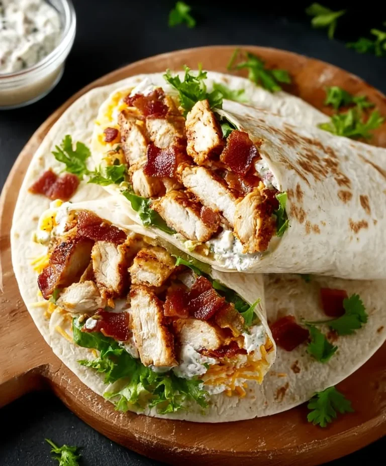 Crispy Chicken Beef Beef Bacon Ranch Wrap Recipe