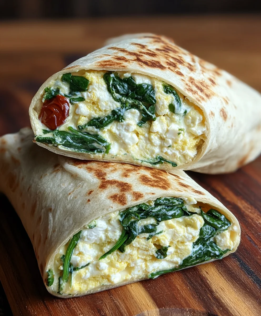 Copycat Spinach Egg White Feta Wrap - Starbucks Style
