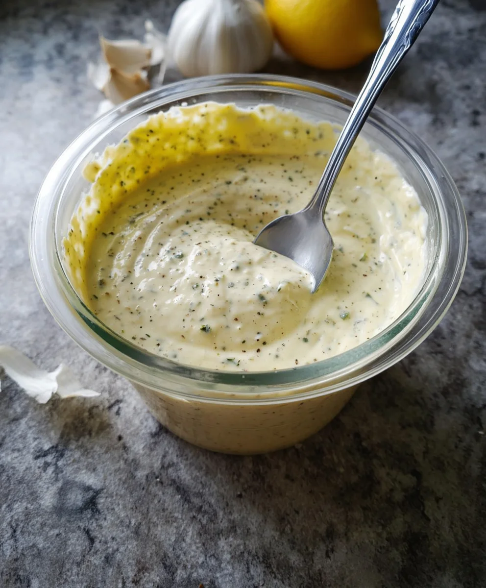 Easy Garlic Aioli Sauce - Delicious & Simple