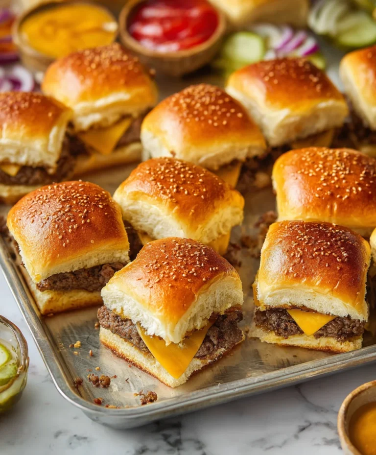 Cheeseburger Sliders- Easy Crowd-Pleaser Recipe