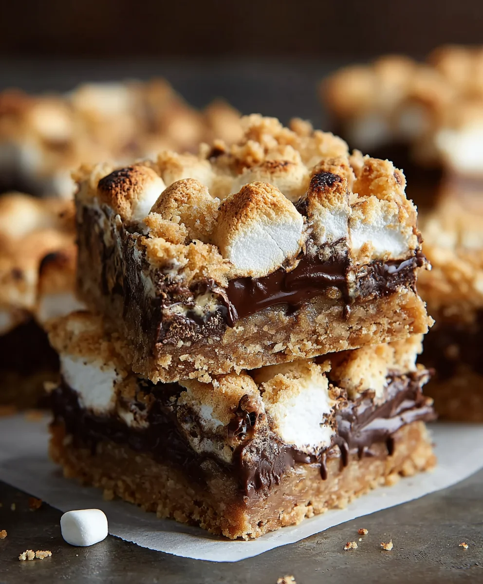 Smores Seven Layer Bars- Easy Dessert Recipe