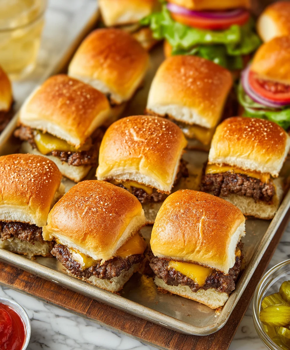 Cheeseburger Sliders- Easy Crowd-Pleaser Recipe