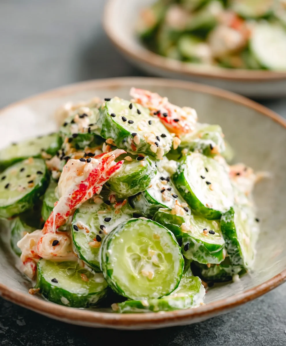 Easy California Roll Cucumber Salad Recipe