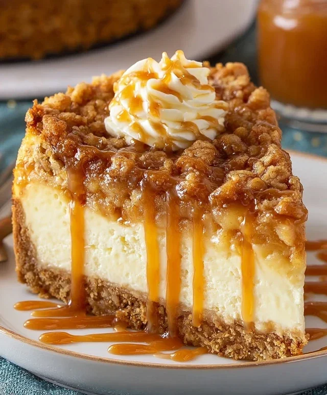 Apple Crisp Cheesecake Delight