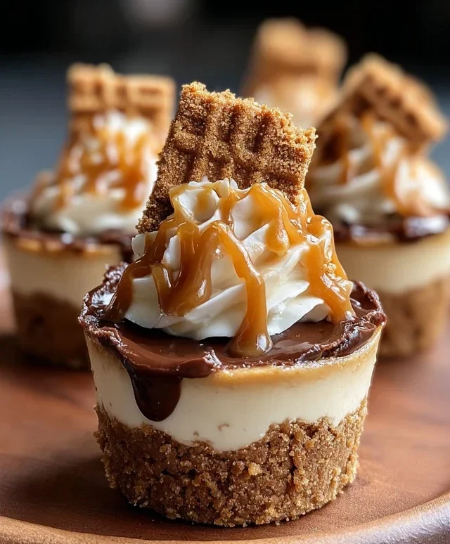 Mini Cookie Butter Cheesecake Cups
