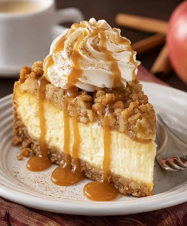Apple Crisp Cheesecake Delight