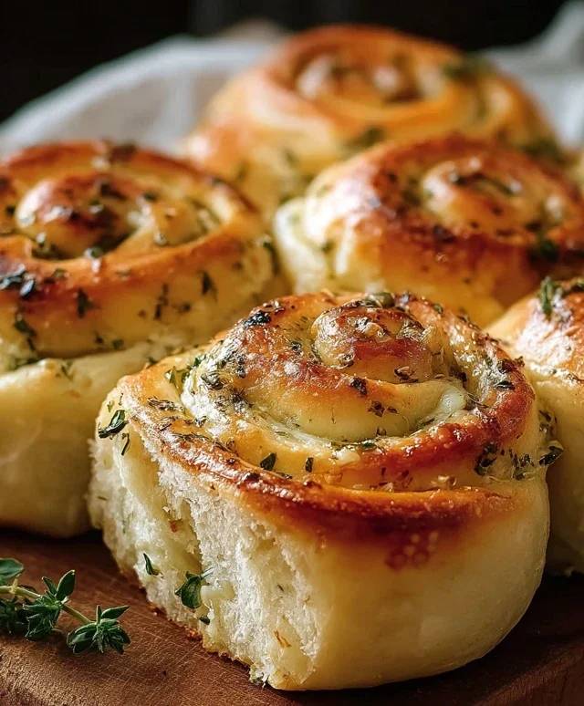 Sourdough Herb and Cheese Rolls
