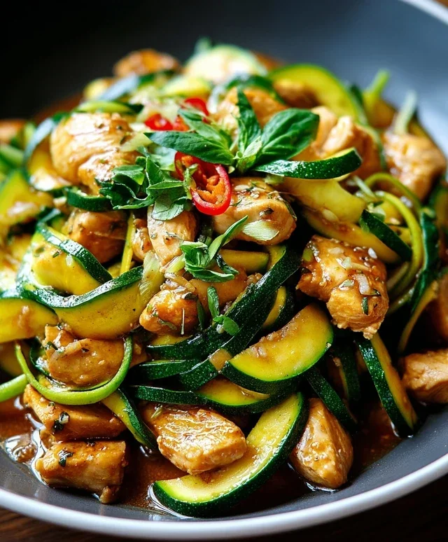 Chicken Zucchini Stir Fry
