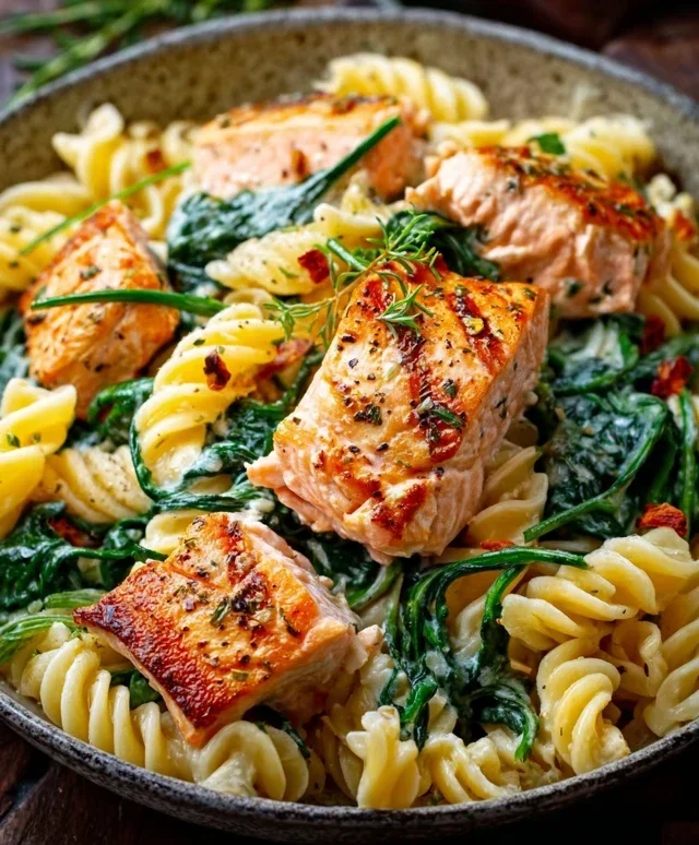 Salmon Spinach Pasta Dish: A Delicious and Nutritious Recipe to Try Today