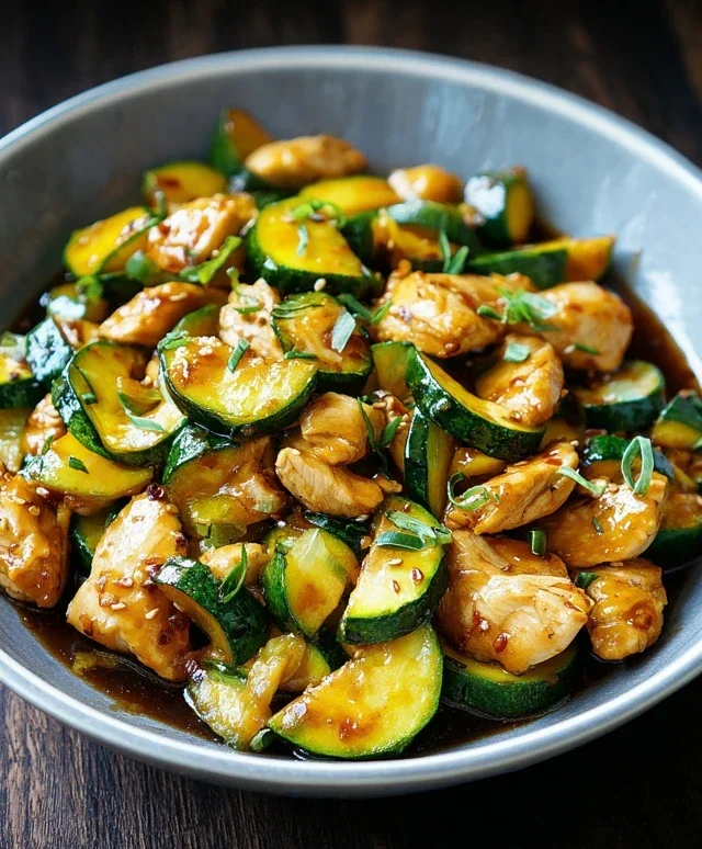 Chicken Zucchini Stir Fry