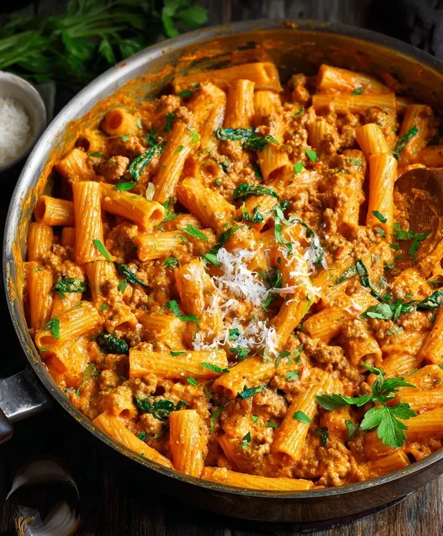 Creamy Sausage Rigatoni (One-Pan, 30-Minute Meal)