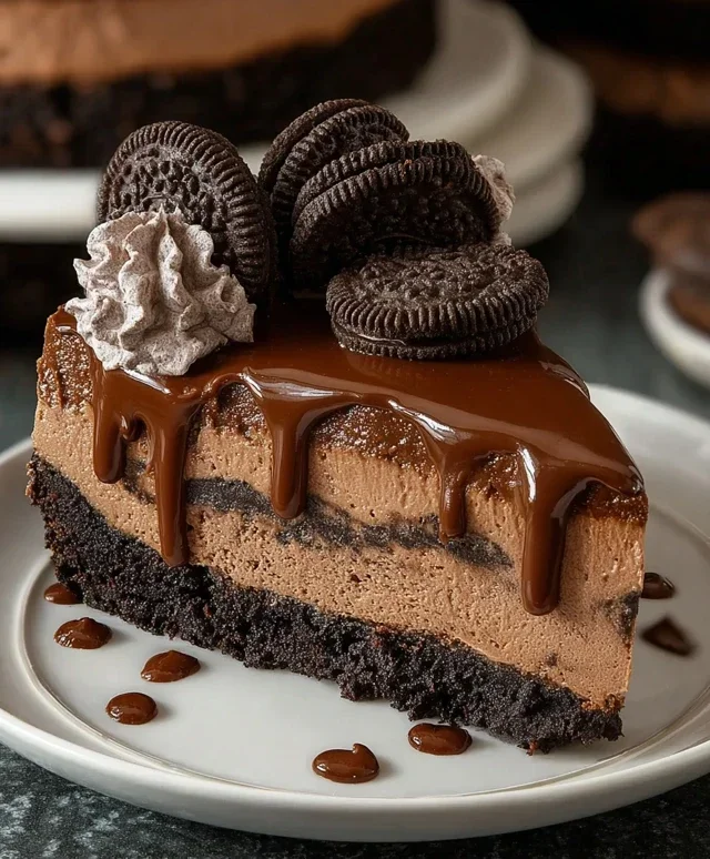 No Bake Oreo Nutella Cheesecake