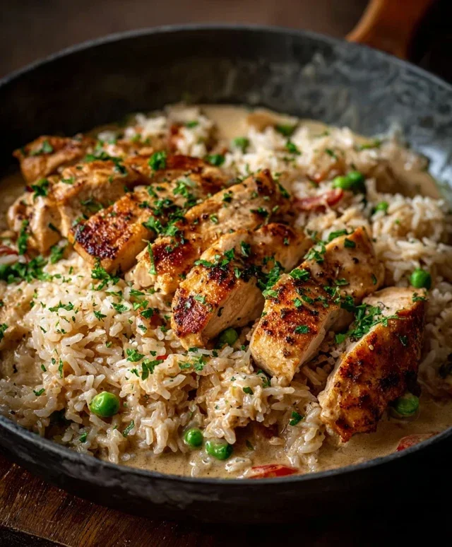 High Protein Creamy Cajun Chicken Rice
