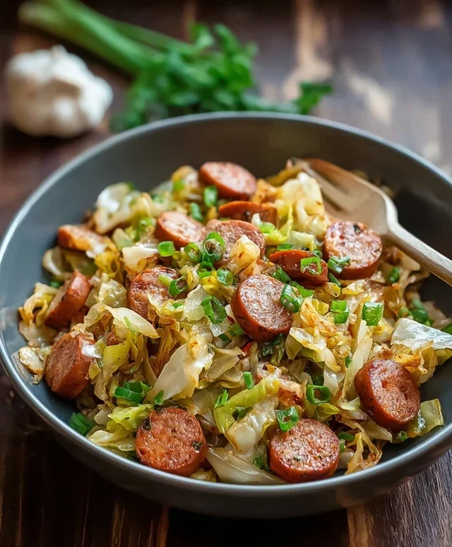 Easy Sausage and Cabbage Stir Fry