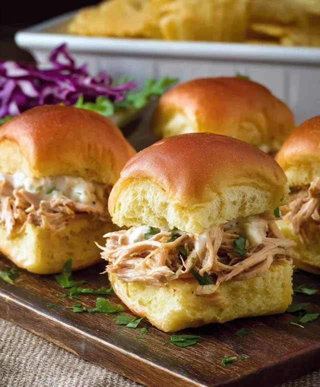 Crock Pot Mississippi Chicken Sliders