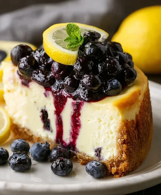 Lemon Blueberry Cheesecake