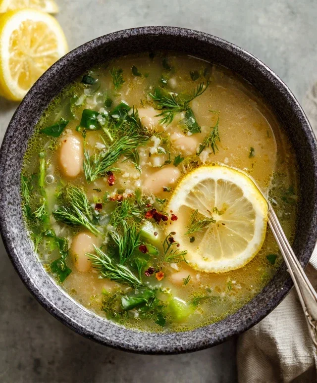 Lemon-Dill White Bean & Potato Soup