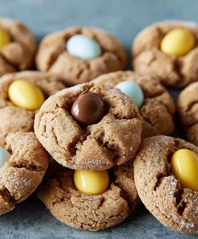Cadbury Egg Kiss Cookies