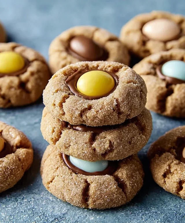 Cadbury Egg Kiss Cookies