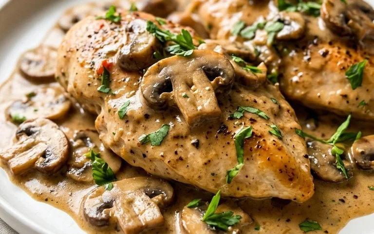 Creamy Mushroom Chicken Recipe
