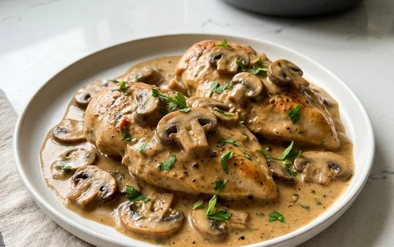 Creamy Mushroom Chicken Recipe