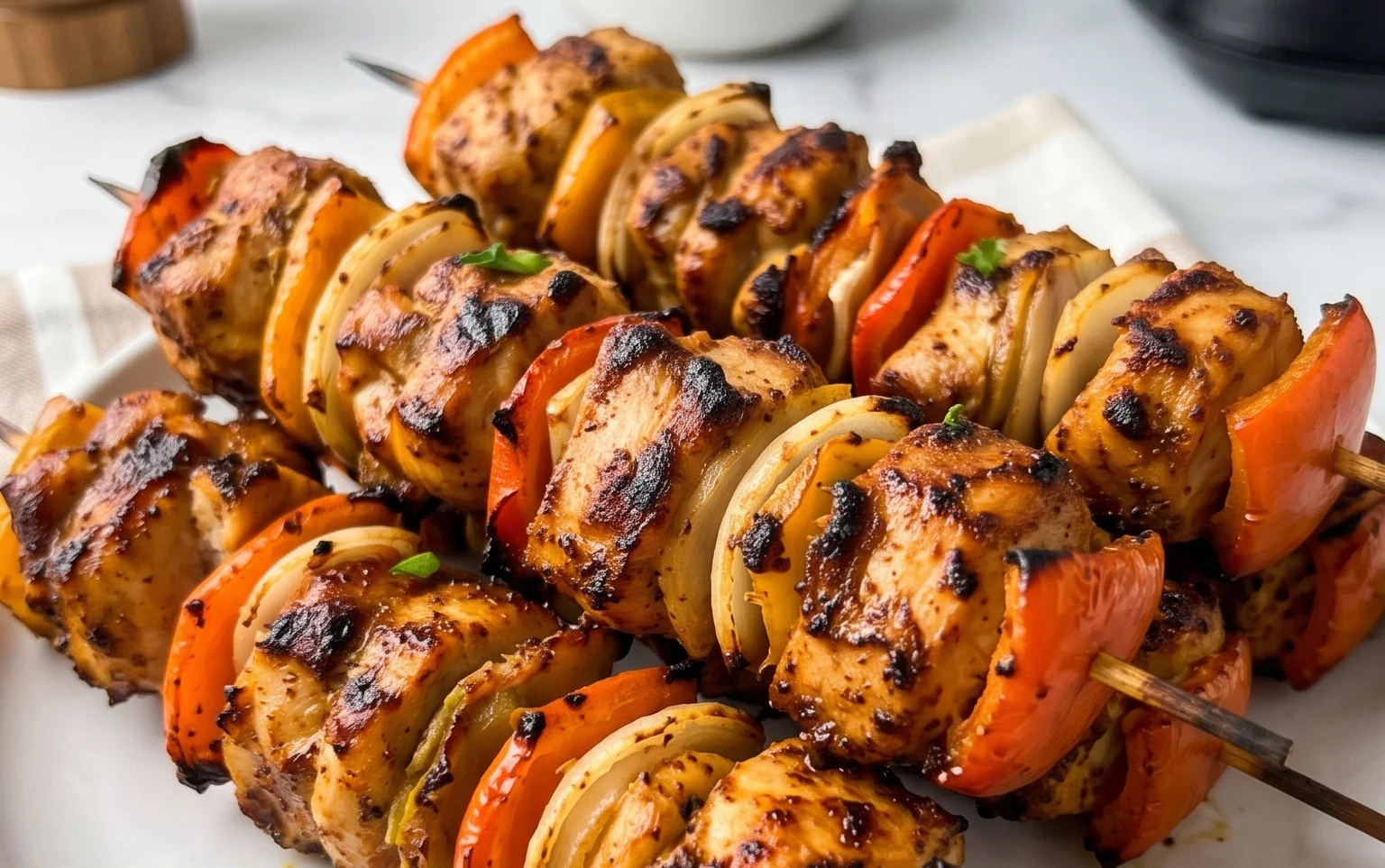 Air Fryer Chicken Skewers (VIDEO)