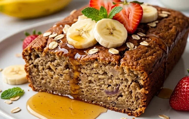 Healthy 5-Ingredient Flourless Banana Bread