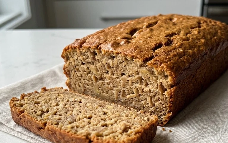 Healthy 5-Ingredient Flourless Banana Bread