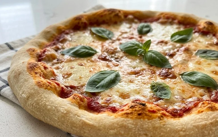 An excellent No Yeast Pizza Dough - quick easy homemade pizza!