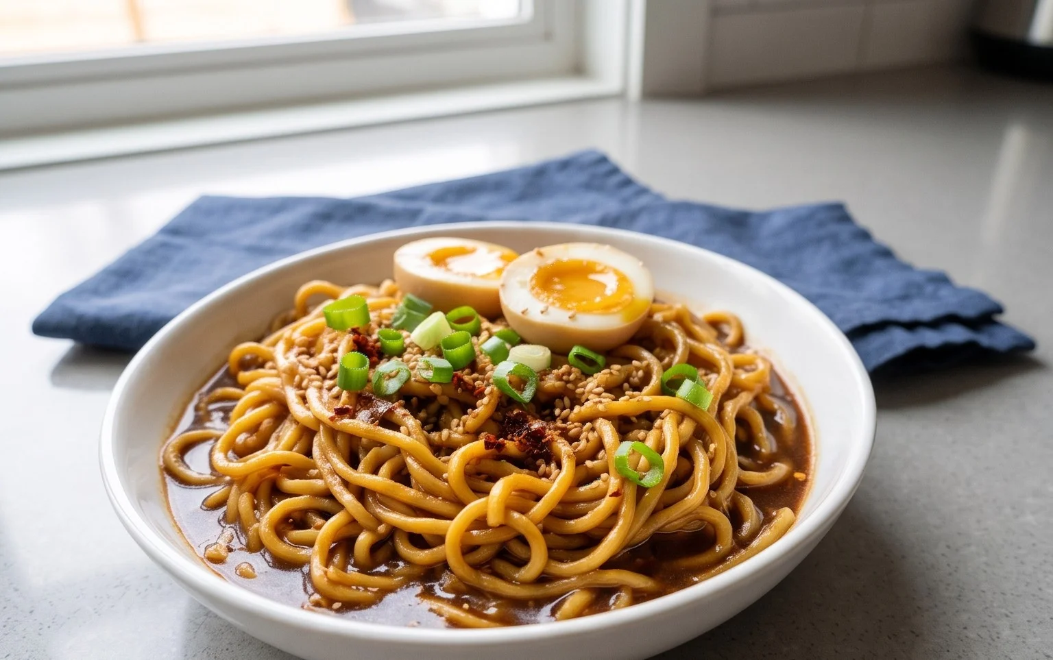 Easy Saucy Ramen Noodles