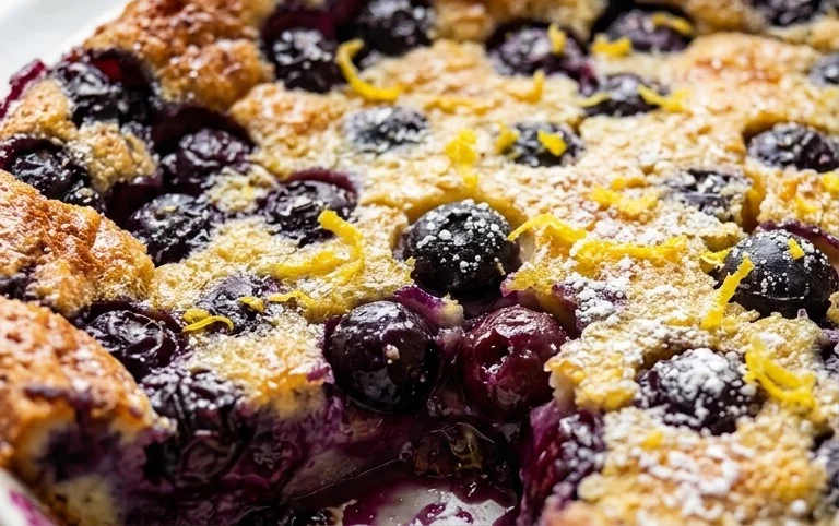 Lemon Blueberry Clafoutis