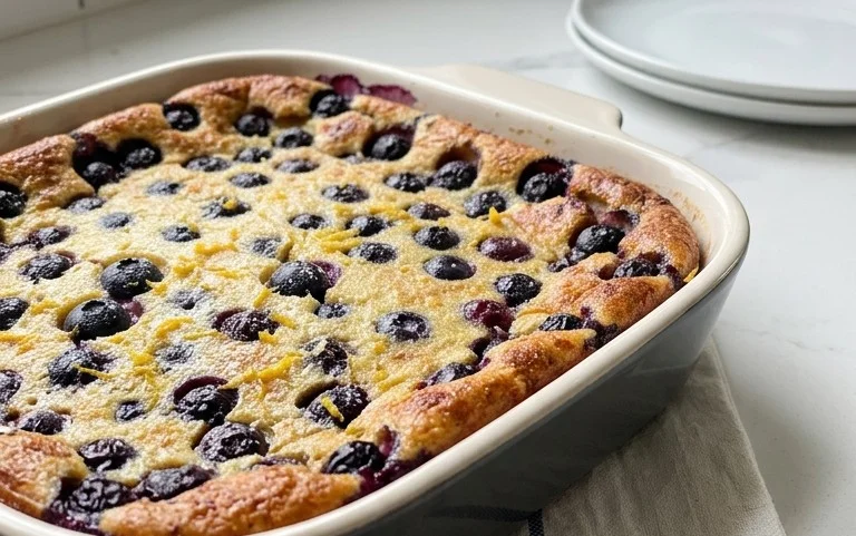 Lemon Blueberry Clafoutis