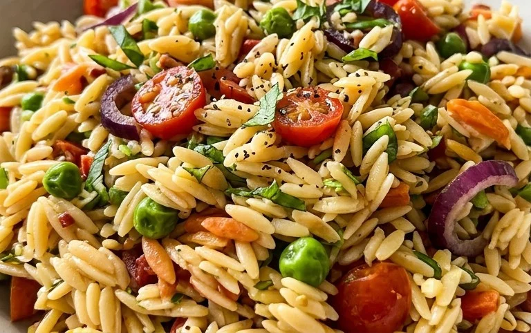 Rainbow Orzo Salad
