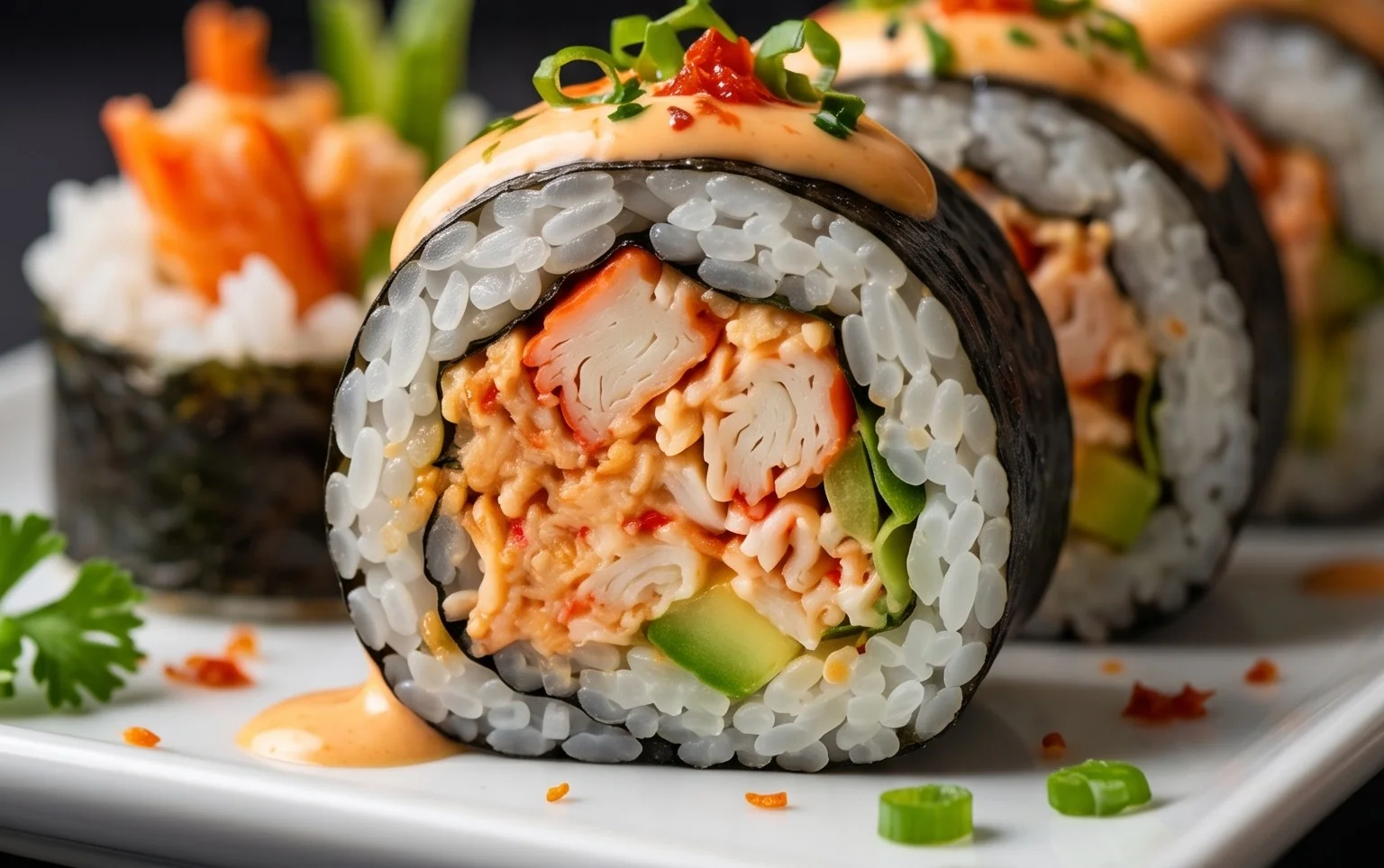 Kani Sushi (Spicy Crab Roll)