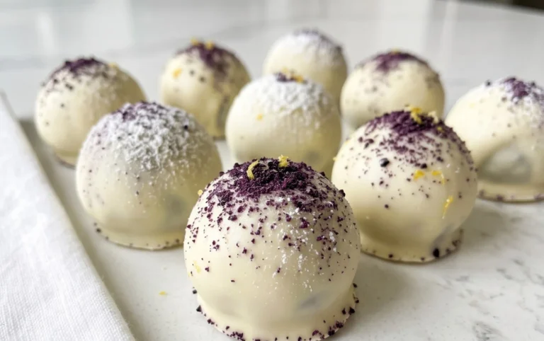 LEMON BLUEBERRY TRUFFLES