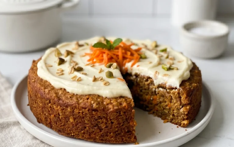 Easy Flourless Oatmeal Carrot Cake Recipe