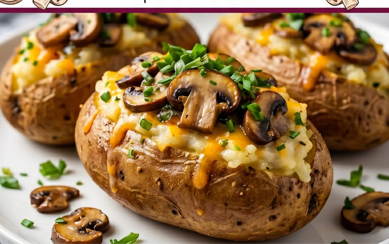 The Ultimate Stuffed Baked Potatoes with Mushrooms