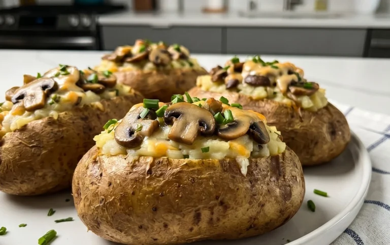 The Ultimate Stuffed Baked Potatoes with Mushrooms