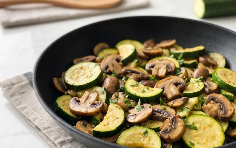 Skillet Zucchini and Mushrooms