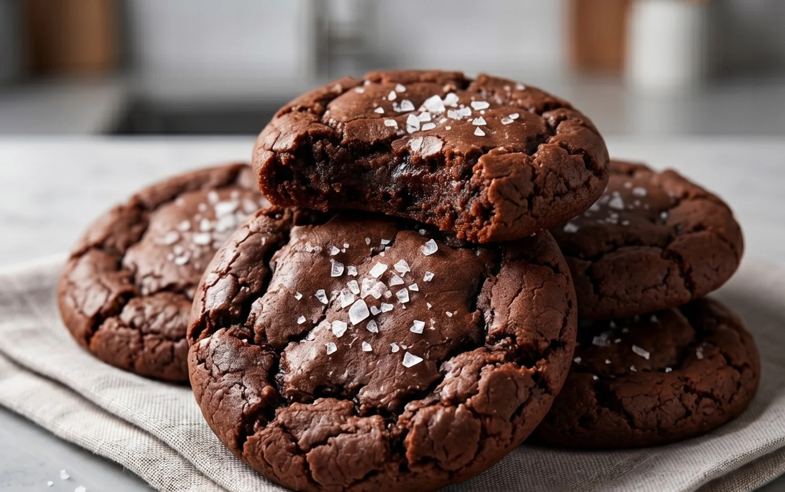 Salted Brownie Cookies