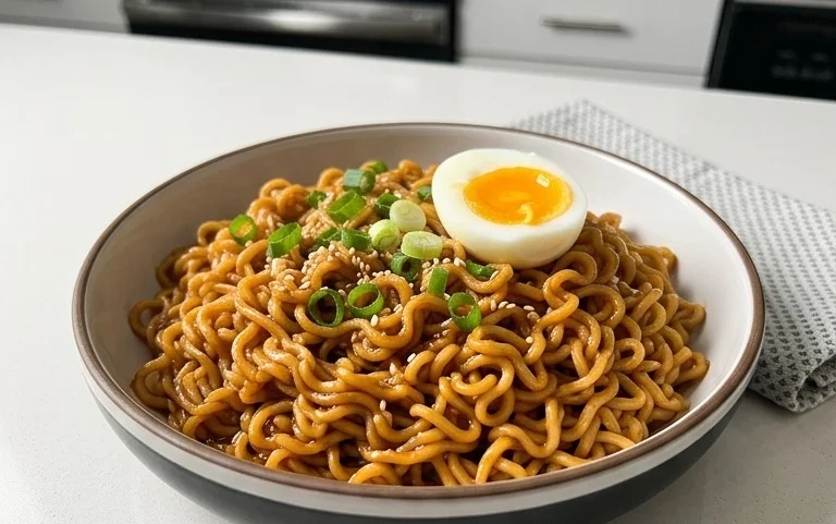 Easy Saucy Ramen Noodles