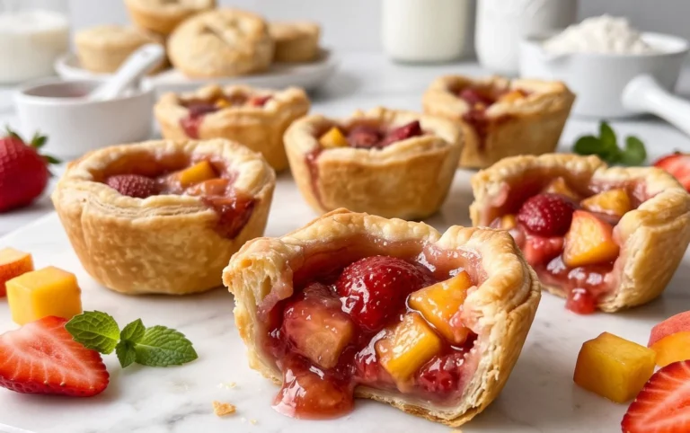 Strawberry Peach Pie Bites